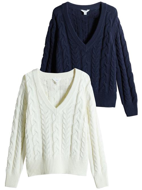 The Set Pullover  creme / navy