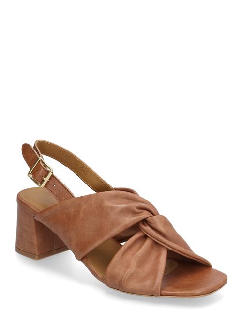 Sandals - Block Heels ANGULUS Brown