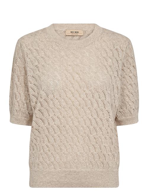 Mmkarin Marisol Ss Linen Knit MOS MOSH Beige
