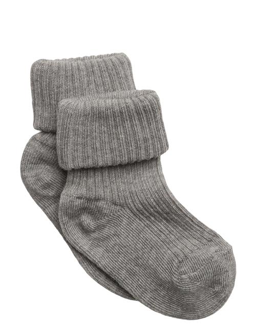 Cotton Rib Baby Socks Mp Denmark Grey