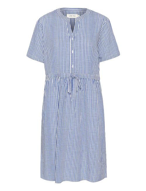 Crtiah Fit&Flare Dress - Zally Fit Cream Blue