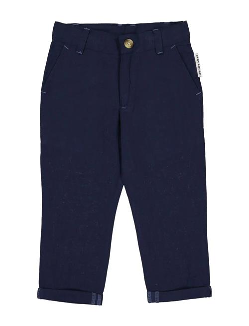Linen Pants Blue Geggamoja Navy