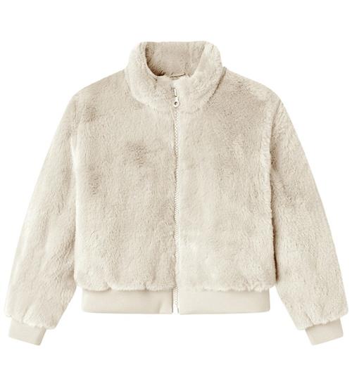 Name It Jakke - Imiteret Pels - NkfMila - Moonbeam