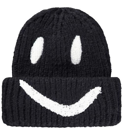 Molo Hue - Strik/Rib - Kim - Sort m. Smiley