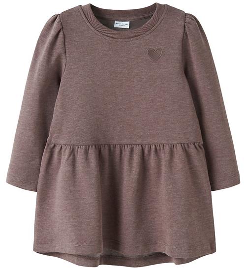 Name It Sweatkjole - NmfVima - Peppercorn/Heart Embroidery