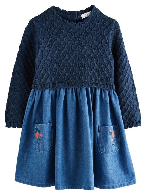 Next Kjole  navy / blue denim / grøn / pink