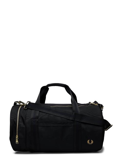 Textured Nylon Barrel Bag Fred Perry Black