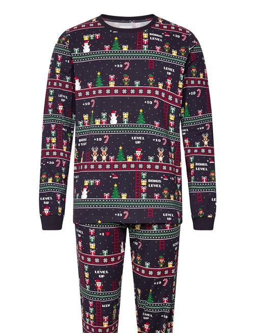 Vintage Gaming Pyjamas Christmas Sweats Navy