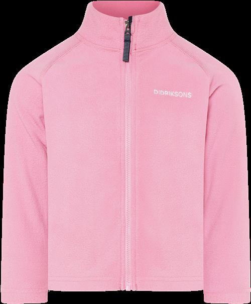 Didriksons Monte Kids 10 Jumper Med Fuld Lynlås Light Heather Pink  Light Heather Pink-130 cm  Lyserød  130 cm  kvinde