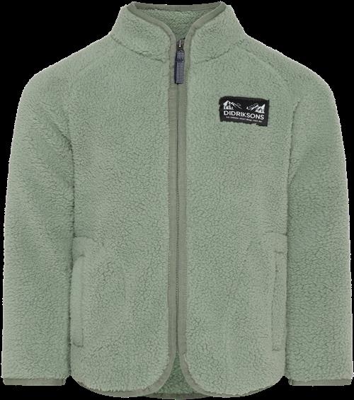 Didriksons Gibbs Kids 2 Jumper Med Halv Lynlås Light Moss  Light Moss-130 cm  Grøn  130 cm  Unisex