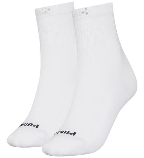 Puma Strømper - Short Crew - Heart Logo - 2-pak - Hvid/Sort