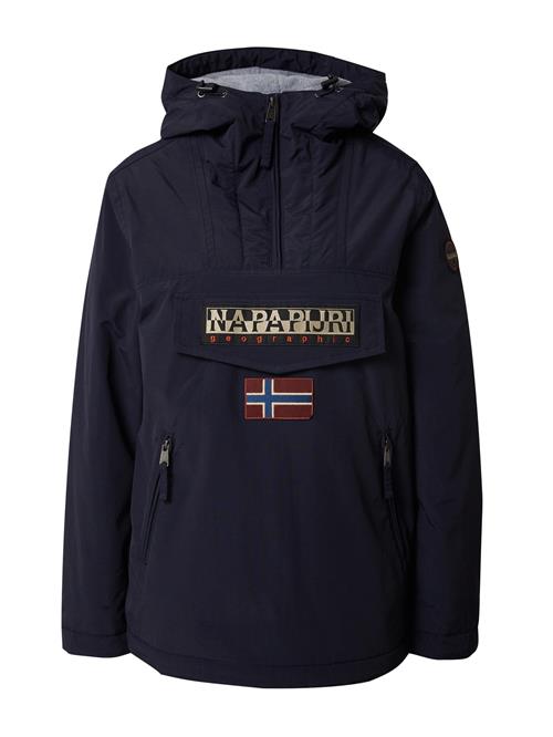 Se NAPAPIJRI Funktionsjakke 'Rainforest'  marin / orange / mørkerød / hvid ved About You