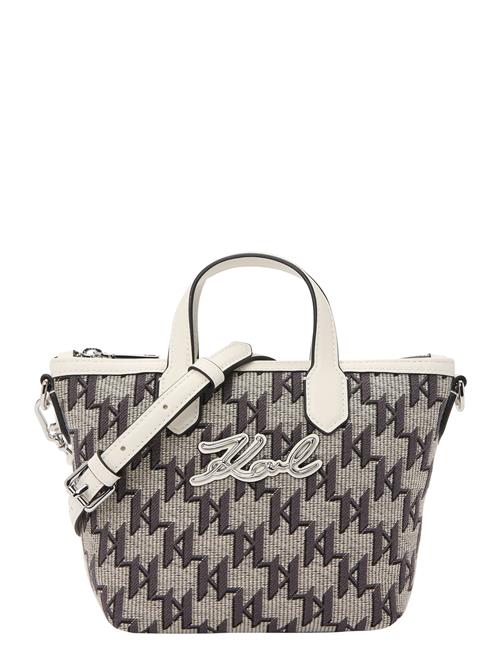 Karl Lagerfeld Håndtaske  kit / grafit / sølv / hvid