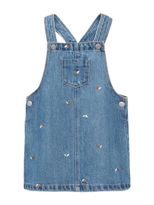 MANGO KIDS Kjole 'LEAVES'  blue denim