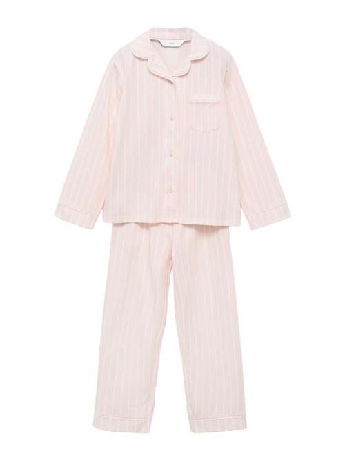 MANGO KIDS Nattøj 'SOFIA'  lyserød / hvid