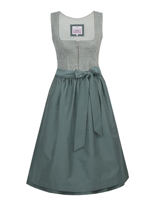 MARJO Dirndl 'Zenting'  siv / pastelgrøn