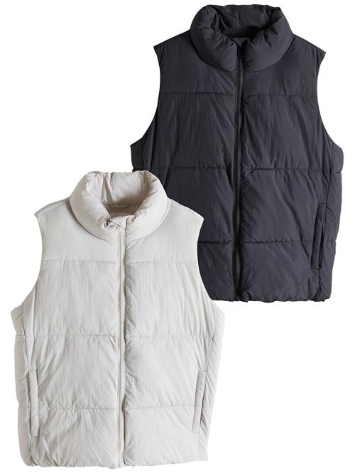 The Set Vest  grå / sort
