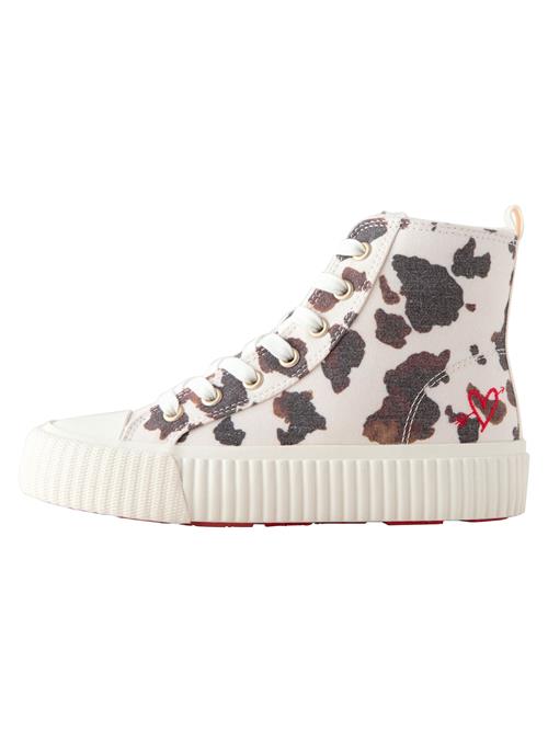 Next Sneakers  mørkebrun / rød / offwhite
