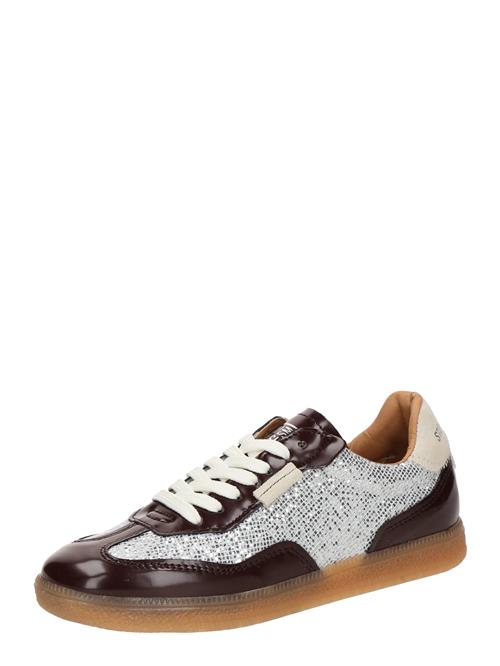 STEVE MADDEN Sneaker low 'Emporia'  champagne / burgunder / sølv