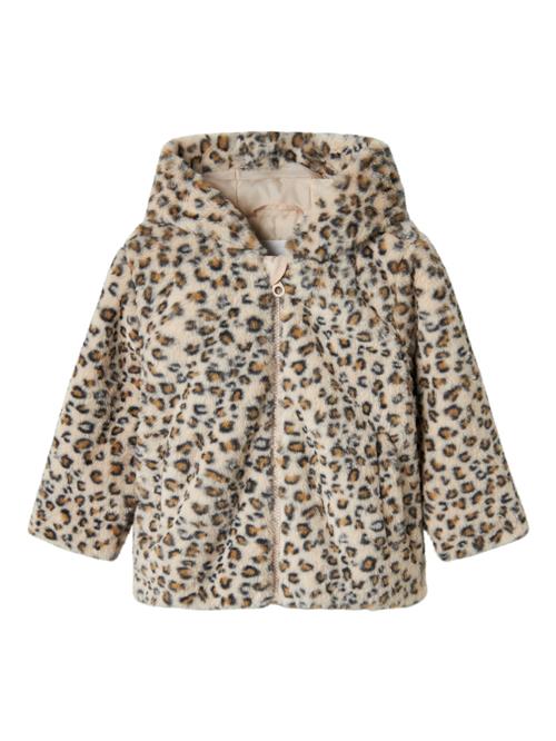 NAME IT Overgangsjakke 'NMFMILA'  sand / mørkebeige / sort
