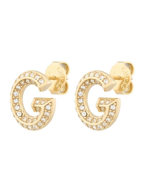 GUESS Øreringe  guld / transparent