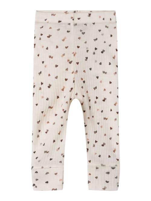NAME IT Leggings 'Womi'  blandingsfarvet / hvid