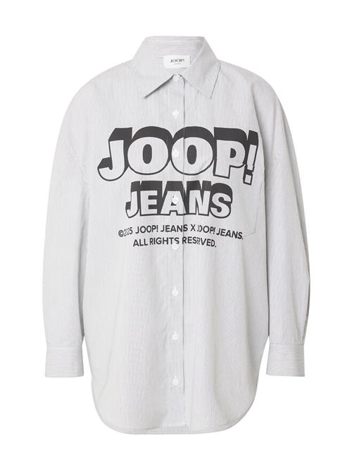 JOOP! Jeans Bluse 'Brenda'  grå / sort / hvid
