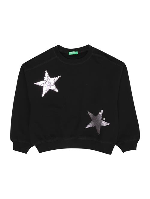 UNITED COLORS OF BENETTON Sweatshirt  sort / sølv