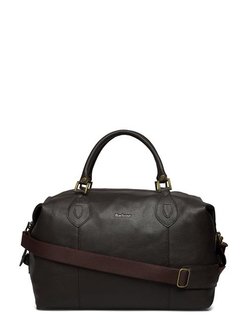 Barbour Lthr Holdall Barbour Brown