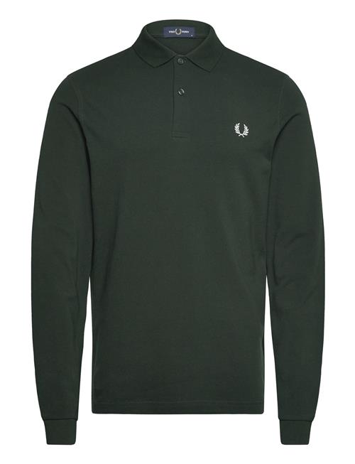Se L/S Fred Perry Shirt Fred Perry Green ved Booztlet