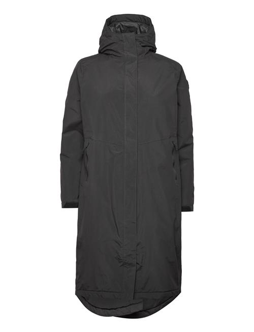 W Corsica Pl Longline Parka Musto Black