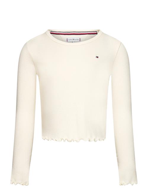 Slub Knit Top Ls Tommy Hilfiger Cream