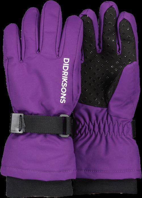 Didriksons Biggles 3 Handsker Royal Purple  Royal Purple-4-6 Y  Lilla  4-6 år  kvinde