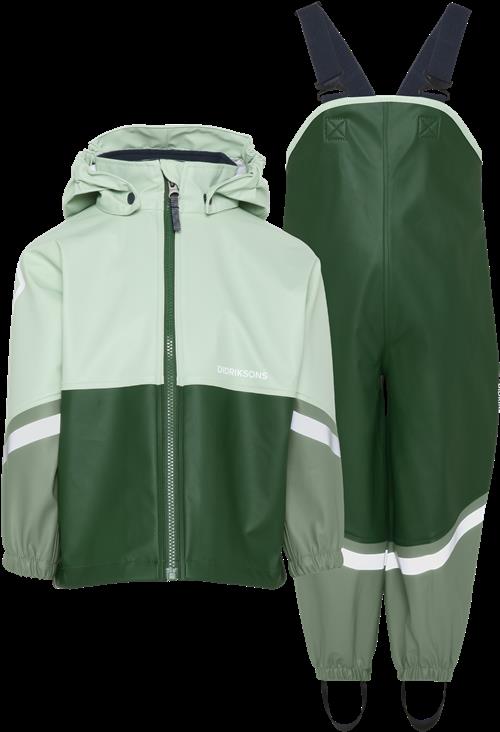 Didriksons Waterman Kids 12 Regnsæt Pine Green  Pine Green-140 cm  Grøn  140 cm  Unisex