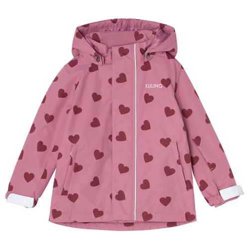 Kuling Sarek Skijakke Mauve Hearts  110 cm  Lilla  110 cm  Unisex