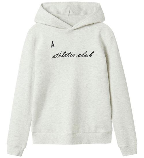 LMTD Hættetrøje - NlmNaclub - Lysegråmeleret m. Print
