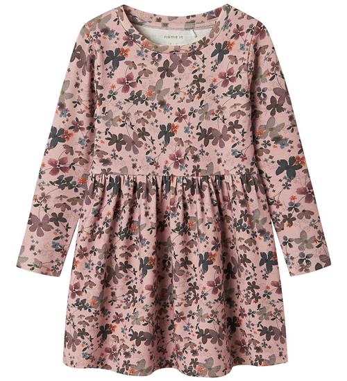 Name It Kjole - NmfNaline - Burnished Lilac m. Blomster