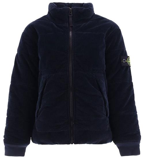 Stone Island Jakke - Fløjl - Navy Blue