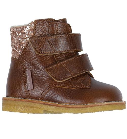 Angulus Begynderstøvler m. For - Tex - Cognac/Maple Glitter