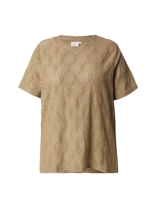 Se ONLY Carmakoma Shirts 'CARLUZIA'  khaki ved About You