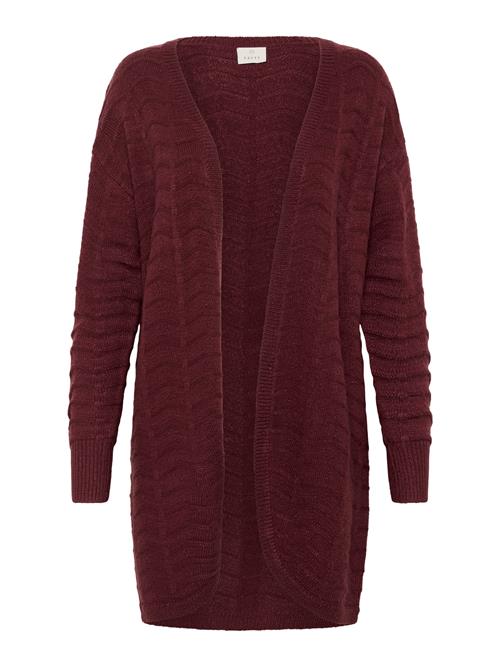 Kaffe Cardigan 'KAEmria'  carminrød
