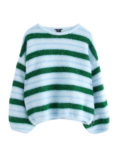 Lindex Pullover 'Lollie'  pastelblå / lyseblå / mørkegrøn