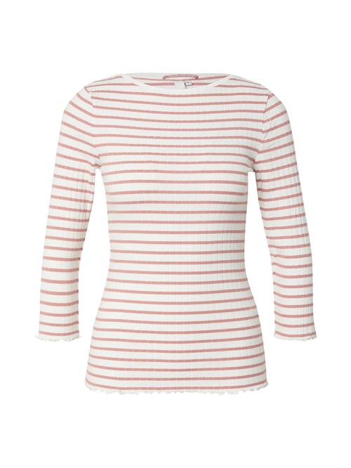 Se QS Shirts  gammelrosa / hvid ved About You