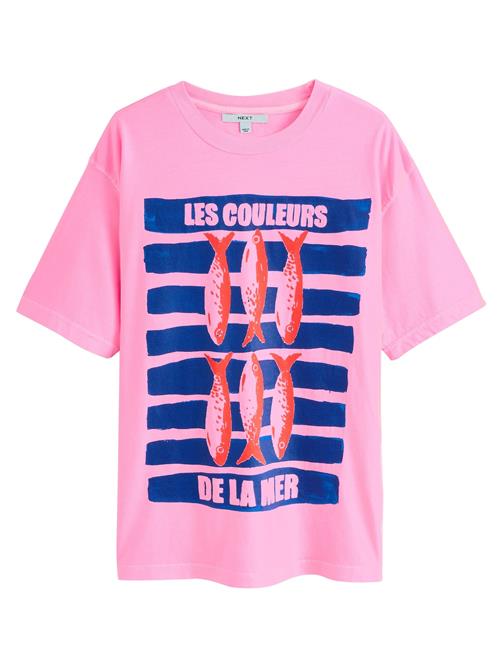 Next Shirts 'Sardines'  mørkeblå / koral / lys pink
