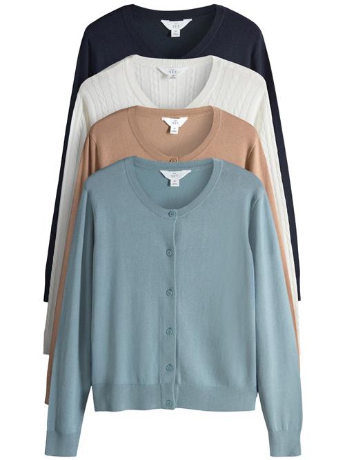The Set Cardigan  beige / navy / mint / hvid