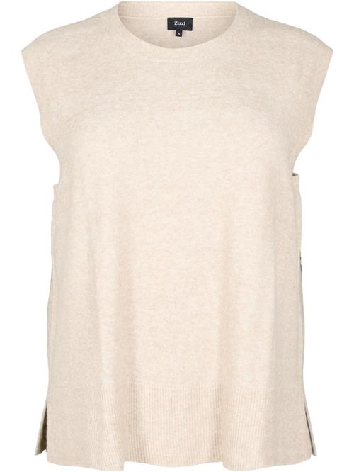 Zizzi Pullover 'Vista'  beige-meleret