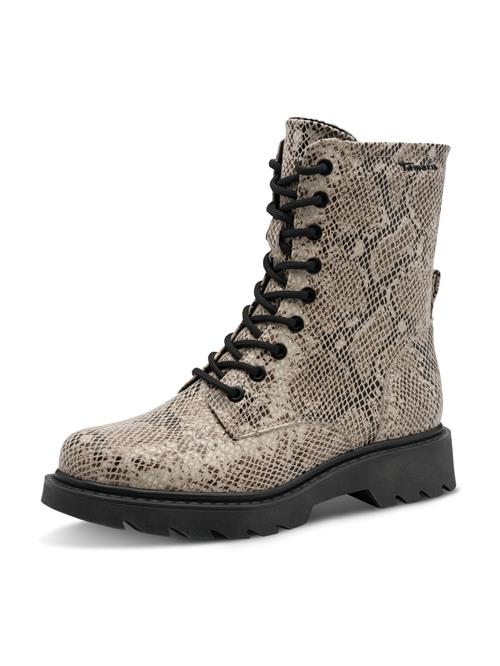 Tamaris Snørestøvletter  beige / sort