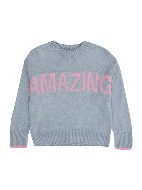 Only Mini Pullover 'KMGAMOUR'  dueblå / lys pink