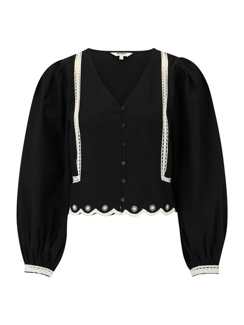 Se Only Petite Bluse 'ONLOYA'  sort / hvid ved About You