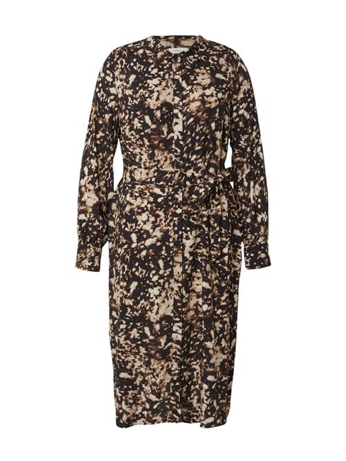 ONLY Carmakoma Blusekjole 'CARFIONE'  beige / brun / sort